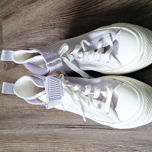 Converse Lavender Purple Platform Sneaker Size 6 - Picture 3 of 9